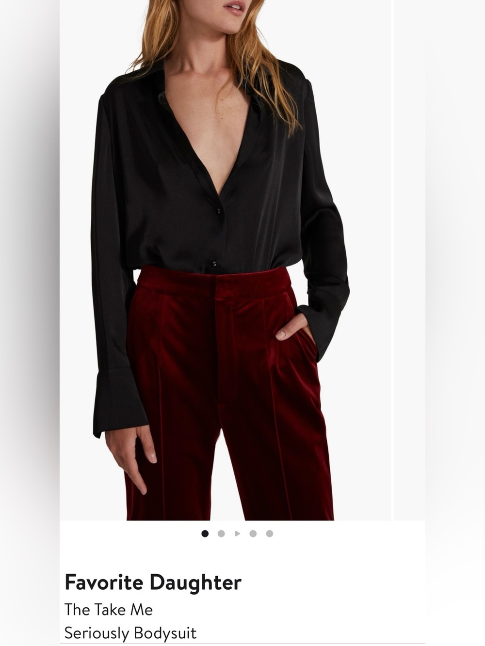 Favorite Daughter Take Me Seriously Bodysuit - size Medium - NWOT
